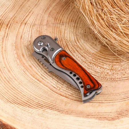 Folding “Peskar” knife 16.4cm, 72mm/1.5mm blade, with a flashlight-6