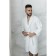 Tainted male bathrobe, size 52, white color