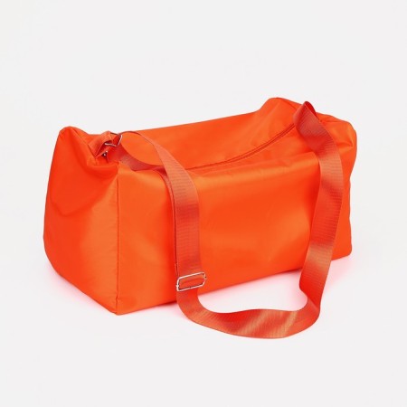Sports bag on lightning, adjustable belt, color orange color-2