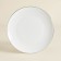 Sl Home “Cascon” plates, d = 23.3 cm, set 2 pcs, bone porcelain, white