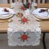 Ethel Poinsettia path with embroidery, 40 x 85 ± 5 cm, p/e