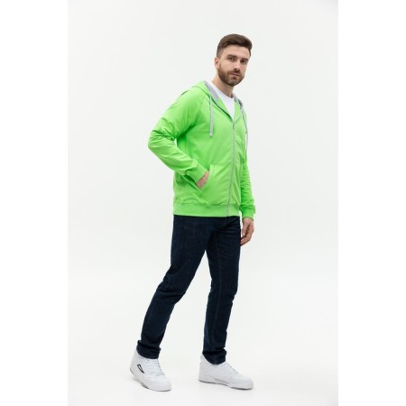 Male sweatshirt, size 56, bright green color-3