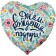 Foil ball 18 "" Happy Birthday, girlfriend! ", Heart, 1 pc. In packaging