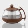 Glass teapot “Fantasy”, 750 ml, with metal sieve, color mix