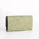 Women's wallet on the button, green color