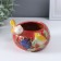 Souvenir ceramics stand "Gray bird on the bowl" MIX 11x11.5x8.5 cm