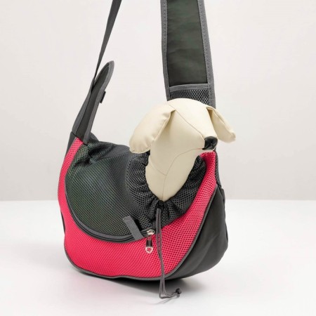 Sling - animal carrying, 42 x 25 cm, pink-3