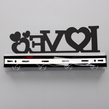 Bra "Love" LED 4000K 12W black 38x20x4cm-8