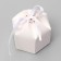Folding box for sweets, cakes with tape, white, 6 x 6 x 4 cm