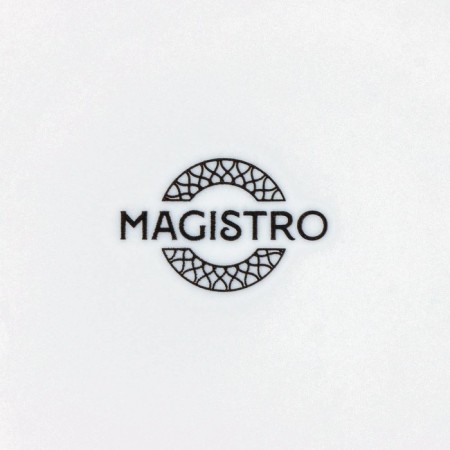 Tea couple Porcelain Magistro Crotone, 2 items: a 220 ml cup, a saucer d = 15 cm, white color-5