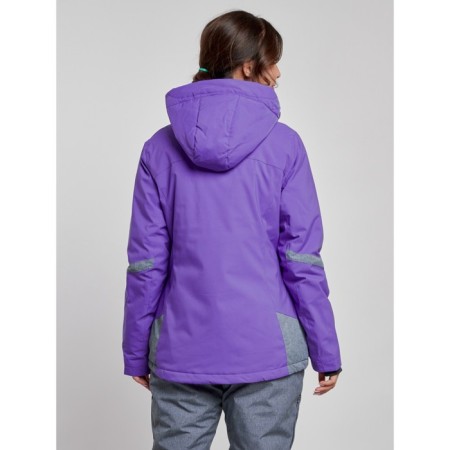 Ski jacket female winter, size 46, purple color-3