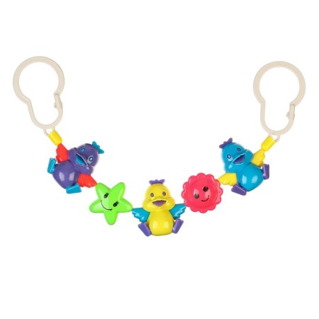 Stretching to a stroller/crib "chicks", 3 toys, color mix, crush me-1