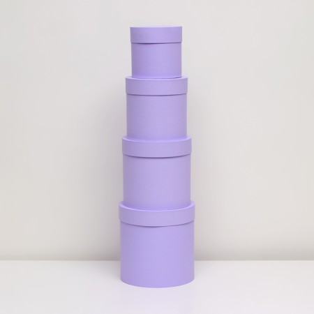 Set of hats 4 in 1 "Bright Lilac" 21 x 21 x 21-4 x 14 x 14 cm-2