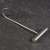 Flooding hook for meat, 28cm, with a metal handle