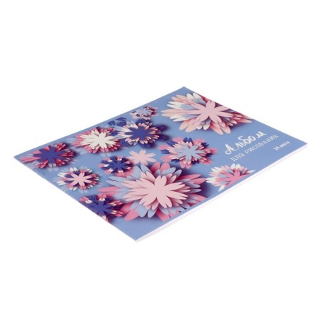 Album for drawing A4, 24 sheets on the board "Ornament", covered Cardboard, block 100 g/m²-1