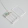 Garland "tinsel" 1 m dew, ip20, silver thread, 100 led, warm white glow, 2 modes, aah3