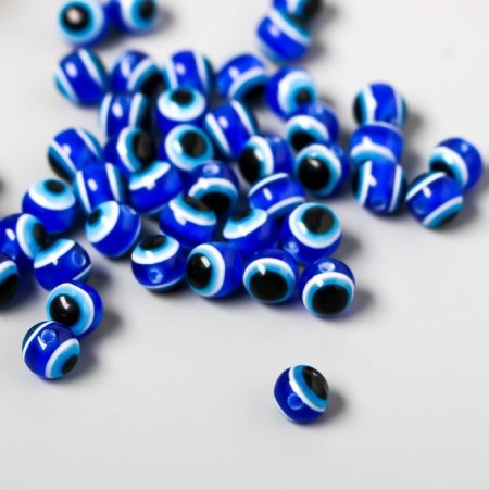 Beads for creativity plastic "Eye from the evil eye" set of 50 pcs 0.6x0.6x0.6 cm