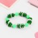 Bracelet "chosen" cube, green color, d = 6 cm