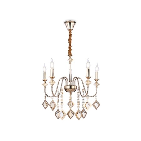 Crystal chandelier with Ambrella Light, Classic, Tr4955, 5XE14, Color Gold-3