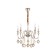 Crystal chandelier with Ambrella Light, Classic, Tr4955, 5XE14, Color Gold