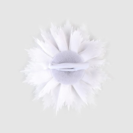 Outlet. Bant for hair on elastic band, white, 11 cm, princesses-3