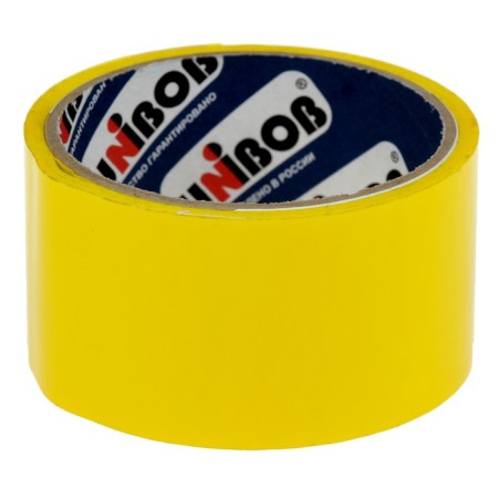 Sticky packaging tape 48 mm x 24 m, 45 microns Unibob (yellow)