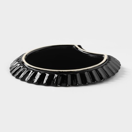 Ceramic serving dish "Lunar trail", D = 20 cm-2