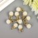 Decor for creativity plastic "lamb ball with loop" set 10 pcs 1x1.2 cm
