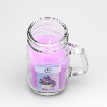 Aromatic candle in the Bank "Lavender", 7.2 x 8.5 cm, 190 g-3