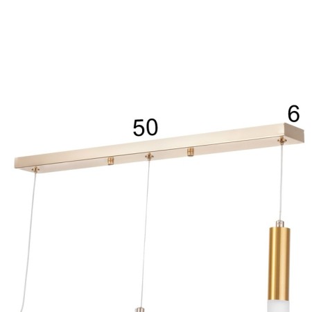 Bayerlux suspension of Bayerlux "Jedi" 3xLED 9W 4000k gold 3x3x50-250cm-6