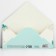 Money envelope "Happy Wedding", Swans, embossing, 16.5 x 8 cm