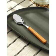 A tablespoon of stainless steel “eco-stic”, length 19.5 cm, thickness 1.5 mm, wooden handle, color of the pen Mix
