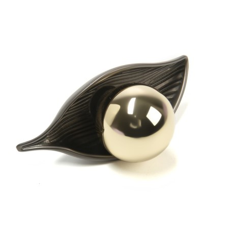 Handle button Cappio RK134 furniture, graphite-golden color-1