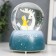 Souvenir polystone water ball light, music "Deer with baby" d = 8 cm mix 12.5x8x8 cm