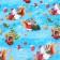 New Year. Paper packaging New Year's glossy "squirrels", 70 x 100 cm.