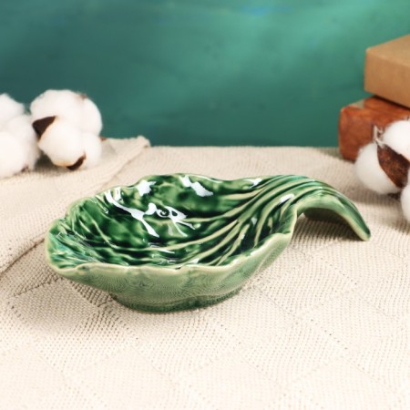 Standing under the spoon "cabbage leaf" 19.5x11.5x4cm-1