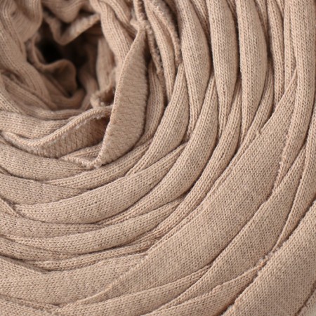 Knitted yarn secondary 90% cotton, 10% p/e, 100m/450 ± 50 g (cappuccino) mix-3