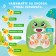Musical toy "Funny Dino", sound, light, color light green