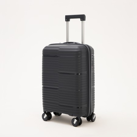Small suitcase 20 ", lightning department, code castle, 4 wheels, dark gray color