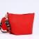 Bag Cross-Bodi with a zipper, red color