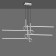Suspended chandelier Mantra Cinto, Led, 3360lm, 3000k, 1155x85x630 mm, chromium color