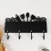Decorative tree hooks "kitchen accessories" black, mirror 4.3x34x22.3 cm
