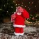 Santa Claus "In a suit with ornaments" 28 cm, red