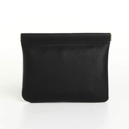 Cosmetic bag on the spring, black color-1