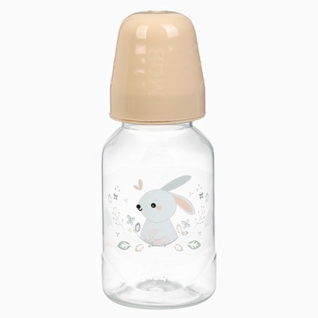 A set of bottles for feeding "Forest animals" 150 and 250 ml, straight, beige color-8