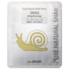 Pure Natural Mask Sheet (Snail Brightening) fabric base.