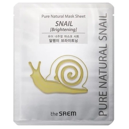 Pure Natural Mask Sheet (Snail Brightening) fabric base.