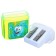 Plastic grinder with a container, double, mix, mixes