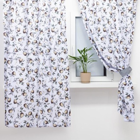 A set of curtains for the kitchen with sequences of Ethel “Pear” 145x180cm-2 pcs., 100% p/e-1