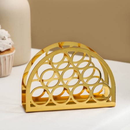 Mercy napkin, 13 × 9 × 3.5 cm, gold color